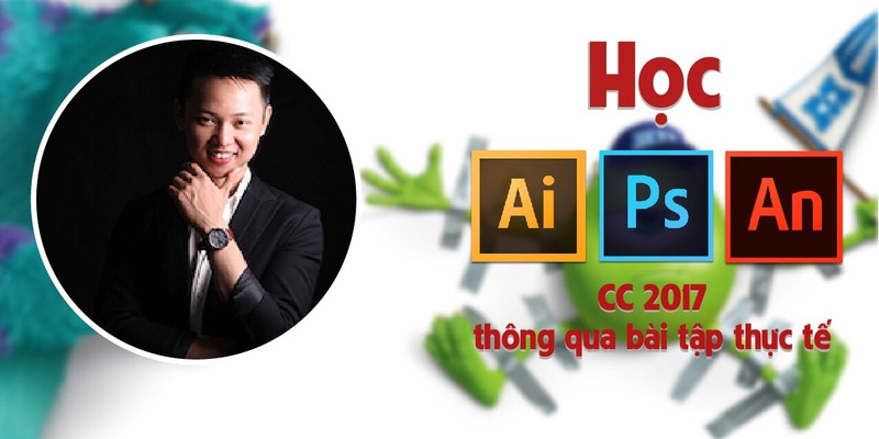 Học Illustrator, photoshop và animate cc 2017 thông qua bài tập…
